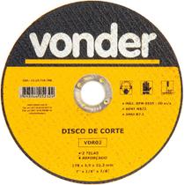 Disco de corte 177,8x3,0x22,22 2 telas para aço carbono vdr02 - Vonder