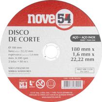 Disco de corte 180,0x1,6x22,23 2 telas dcn - Nove54 Disco de corte 180,0x1,6x22,23 2 telas dcn - Nove54