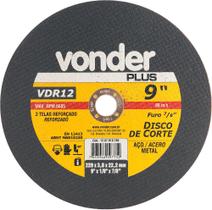 Disco De Corte 228,6x3,0x22,22 2 Telas Para Aço Carbono Vdr1 Disco De Corte 228,6x3,0x22,22 2 Telas Para Aço Carbono Vdr1