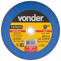 Disco de corte 230 mm x 3,0 mm x 22,23 mm VDMR32 - Vonder