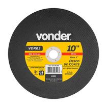Disco de corte 254 mm x 3,2 mm x 25,40 mm vdr02 vonder