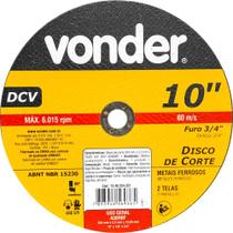 Disco De Corte 254mm X 3,2mm X 19,05mm DCV Vonder