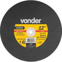 Disco de corte 300,0x3,0x15,87 2 telas para aço carbono vdr02 - Vonder