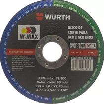 Disco de Corte 4.1/2 115mm Wurth