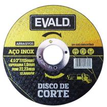 Disco de Corte 4.1/2 POL 115 MM Aço Inox
