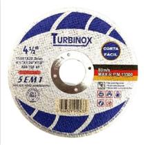Disco De Corte 4 1/2 Turbinox Ferramentas Construção Operações Corte Inox, Aço, Ferro Alumínio e PVC