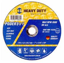 DISCO DE CORTE 5X1 INOX 177,8X1,6X22,2 - 25 Unidades