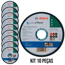 Disco de Corte 7 POL 180 x 1,6 MM para Inox/Metal Standard Kit 10 Unidades BOSCH