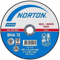 Disco De Corte 7 X 1/16 X 7/8 Aco/Inox Bna12 Norton