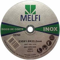 Disco de Corte 9x5/64x7/8 Inox 228mm Melfi Disco de Corte 9x5/64x7/8 Inox 228mm Melfi