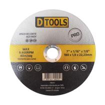 Disco de corte aco/inox 7''x1,8mm dtools Disco de corte aco/inox 7''x1,8mm dtools