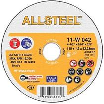 Disco de Corte Allsteel 4.1/2 X 3/64 X 7/8 Aço/Inox 11W042 Walter