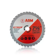 Disco de Corte ASM Ultra 7.1/4" 36T - Multiuso para Aço, Alumínio e Madeira
