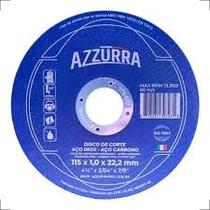 Disco de corte azzurra inox 115x1,0x22 Disco de corte azzurra inox 115x1,0x22
