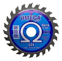 Disco De Corte Circular Madeira C24 24 Dentes 110x20mm Omega - 3457 Disco De Corte Circular Madeira C24 24 Dentes 110x20mm Omega - 3457