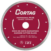 Disco de Corte Contínuo Diamantado Profissional Plus 200mm - CORTAG-60570