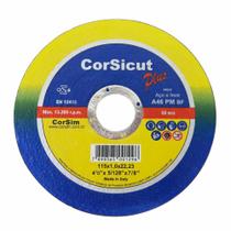 Disco de Corte CorSicut Plus Diâmetro 115mm Furo 22mm Espessura 1mm Aço e Aço inox Made in Italy (Disco Pequeno)