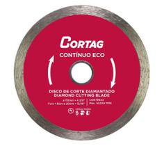 Disco de Corte Cortag Diamantado Contínuo Eco 110 X 20 mm - CORTAG/JUNTAPISO