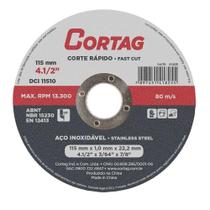 Disco De Corte Cortag Inox 115mm X 1,0mm X 22,22mm
