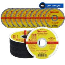 Disco de Corte de 4.1/2 Pol. p/ Aço Inox Starrett Com 12 Pçs