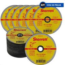Disco De Corte De 7 Pol. P/ Aço Inox Starrett - Kit 25 Peças Disco De Corte De 7 Pol. P/ Aço Inox Starrett - Kit 25 Peças