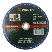 Disco De Corte De Aço 300Mm W-Max Wurth