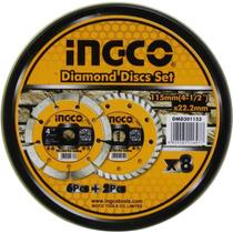 Disco de Corte de Diamante Ingco - Conjunto de 8 Peças DMD301153