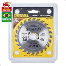 Disco de Corte de Madeira Aço Carbono 24 Dentes 10x10 - Startools