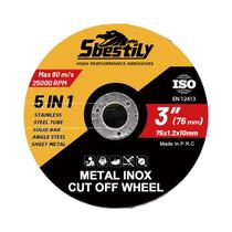 Disco De Corte De Metal De 75mm Lâmina Circular De Resina Com Furo De 10mm Para Cortar Ferro Aço