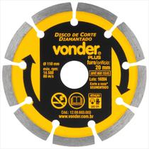 Disco de corte diamantado 110 mm V3 3 peças - Vonder Plus