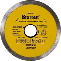 Disco de Corte Diamantado, 110 mm x 20 mm, Contínuo, Ddc110-s Starrett OstenVonder Disco de Corte Diamantado, 110 mm x 20 mm, Contínuo, Ddc110-s Starrett OstenVonder