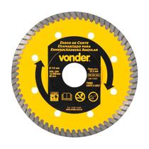 Disco de corte diamantado 115mm turbo p/esmer. vonder