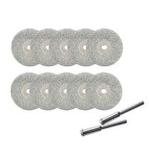 Disco De Corte Diamantado 22mm Para Micro Retíficas Kit 10un