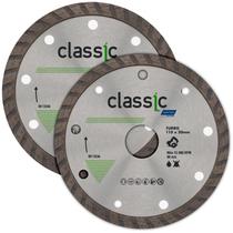 Disco de Corte Diamantado 4.3/8 POL 110x20 MM Turbo Classic Kit 2 Unidades NORTON Disco de Corte Diamantado 4.3/8 POL 110x20 MM Turbo Classic Kit 2 Unidades NORTON