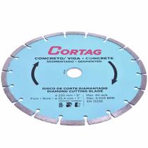 Disco de Corte Diamantado Concreto 230mm 9" Cortag Disco de Corte Diamantado Concreto 230mm 9" Cortag