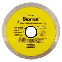 Disco de Corte Diamantado Contínuo 110 x 20mm (DDC110-S) - Starrett
