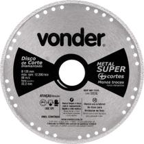 Disco De Corte Diamantado Contínuo Metais 125 Mm Vonder Disco De Corte Diamantado Contínuo Metais 125 Mm Vonder