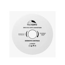 Disco De Corte Diamantado Continuo Vidro 115mmx1.8mm - Multicerto