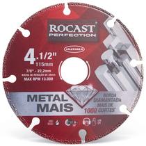 Disco De Corte Diamantado Metal Mais - Metal Mais - Med. 4.1/2" - Ref. 412,0001 - ROCAST