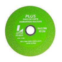 Disco de Corte Diamantado Multiuso 110mm Plus Lotus