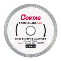 Disco de Corte Diamantado para Porcelanato 110mm 61314 CORTAG