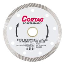 Disco De Corte Diamantado Para Porcelanato Turbo 110mm Cortag 60863 Disco De Corte Diamantado Para Porcelanato Turbo 110mm Cortag 60863