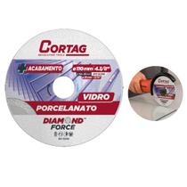 Disco de Corte Diamantado para Vidro 4.3/8" 110mm Cortag Disco de Corte Diamantado para Vidro 4.3/8" 110mm Cortag
