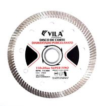 Disco de Corte Diamantado Porcelanato Turbo 110x20mm - Vila