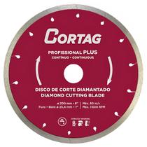 Disco de Corte Diamantado Profissional Plus 200mm Linha Zapp Cortag