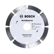 Disco de Corte Diamantado Segmentado 110mm x 20mm. Multimaterial 2608615229 Bosch