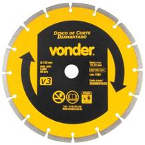 Disco de Corte Diamantado Segmentado 230mm V3 Vonder