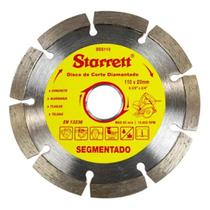 Disco de Corte Diamantado Starrett Segmentado 110mm x 20mm DDS110