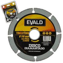Disco de Corte Diamantado Tungstênio 4 POL 10009 EVALD