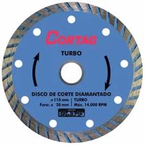 Disco de corte Diamantado Turbo 110mm Cortag Disco de corte Diamantado Turbo 110mm Cortag
